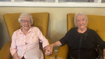 Twin sisters reunited at Northwich care home